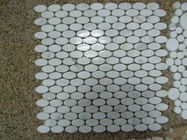 백색 대리석 육각형 목욕탕/부엌을 위한 mosic 도와 10mm 간격