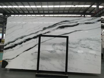판다 백색 대리석 자연적인 돌 석판